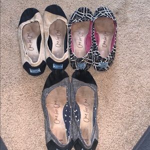 Toms Ballet Flats 3 pairs included!